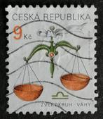 TSJECHIË - sterrenbeeld weegschaal 1999, Verzenden, Overige landen, Gestempeld