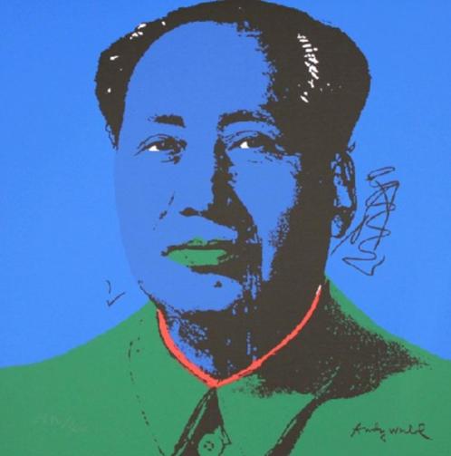 Andy Warhol(1928) Kleur Lithografie"MaoTseTung Nr 8" Gen Ges, Antiek en Kunst, Kunst | Litho's en Zeefdrukken, Ophalen of Verzenden