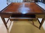 Prachtige Antiek Engelse mahonie salontafel met lederen blad, Antiek en Kunst, Antiek | Meubels | Tafels, Ophalen