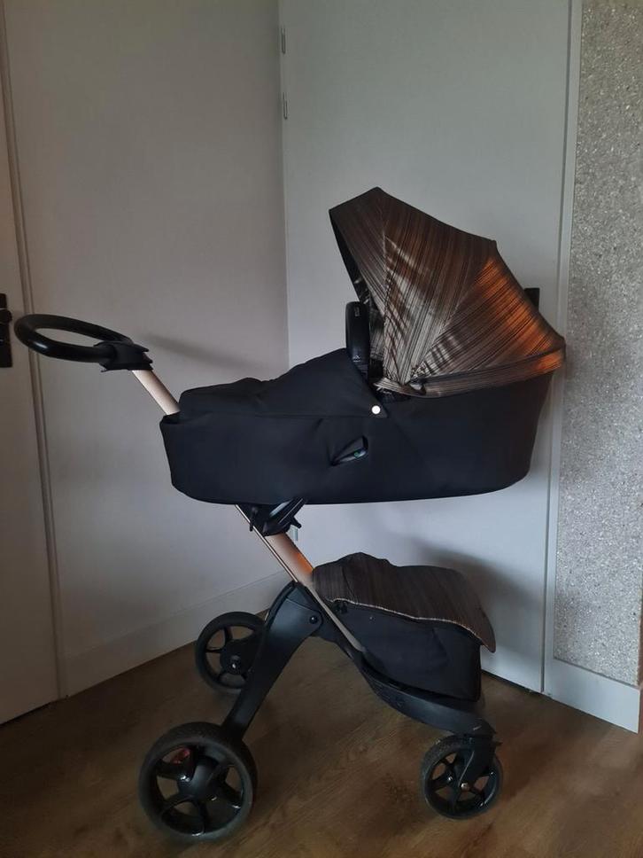 Stokke Xplory X Gold Limited 3-delige kinderwagen, Kinderen en Baby's, Kinderwagens en Combinaties, Zo goed als nieuw, Overige merken