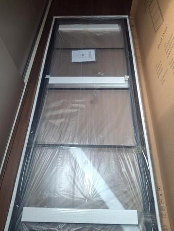 Saniglass douchedeur 80x200cm zwart beschikbaar voor biedingen