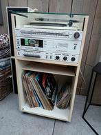 Vintage Radiomeubel + LP's/Singles - Hobbyist, Audio, Tv en Foto, Stereo-sets, Ophalen of Verzenden, Gebruikt, Speakers, Philips