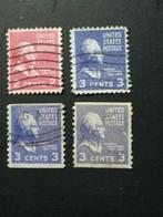 Amerika USA kopjes A gestempeld, Ophalen of Verzenden, Gestempeld, Noord-Amerika