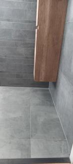 Badkamer tegels  60x60 cm Anthraciet Tegels - 5 m2 + Stroken, Ophalen
