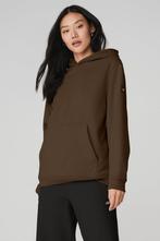 IN NIEUWSTAAT! Alo Yoga Renown hoodie met logo bruin XXS, Bruin, Verzenden, Alo Yoga, Zo goed als nieuw