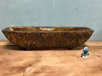 Vintage plantenpot berkenbast boomschors brutalist xxl 1960, Gebruikt, Binnen, Ophalen of Verzenden, Overige vormen