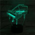 3D Led Lamp - Piano - 3D Illusie - 314, Minder dan 50 cm, Nieuw, Kunststof, Ophalen of Verzenden