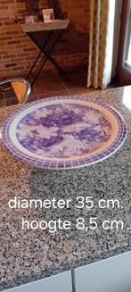 Antieke porseleinen taartschotel, Antiek en Kunst, Ophalen of Verzenden