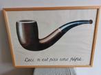 Magritte Artprint 50x70 cm: Ceci n'est pas une pipe, Antiek en Kunst, Ophalen of Verzenden