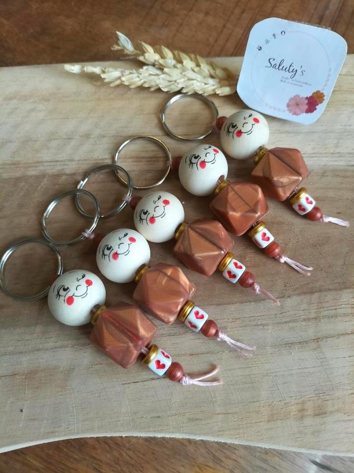 Leuke Sleutelhanger Gelukspoppetje •  Bedankje - Handgemaakt, Sieraden, Tassen en Uiterlijk, Overige Accessoires, Nieuw, Ophalen of Verzenden