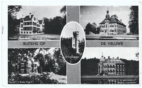964482	Buitens op de veluwe	Kasteel	1953	Gelopen met postzeg, Verzamelen, Ansichtkaarten | Nederland, Gelopen, Gelderland, 1940 tot 1960