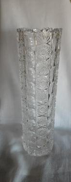Hoge kristallen vaas, 35 cm, Huis en Inrichting, Woonaccessoires | Vazen, Overige kleuren, Ophalen of Verzenden, Minder dan 50 cm