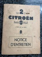 Heel oud instructie boekje 2cv, Ophalen
