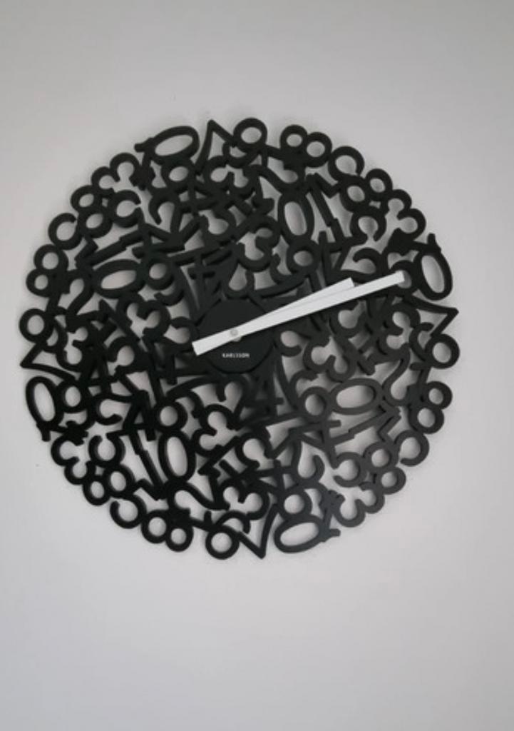 Super gave Mixed Numbers Karlsson klok! 48cm diameter IZGST!, Huis en Inrichting, Woonaccessoires | Klokken, Zo goed als nieuw