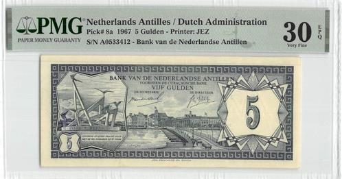 Netherlands Antilles 5 Gulden 1967 Vf PMG 30 EPQ, Postzegels en Munten, Bankbiljetten | Amerika, Los biljet, Zuid-Amerika, Ophalen of Verzenden