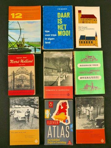 9x Vintage reisboeken Nederland (1956-1968)