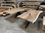 Unieke boomstam eettafel suarhout massief met mozaïek nieuw, Huis en Inrichting, Tafels | Eettafels, Ophalen, Vijf personen of meer