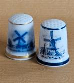 2 Mosa vingerhoedjes, Verzamelen, Vingerhoedjes, Ophalen of Verzenden, Zo goed als nieuw, Porselein, Nederland