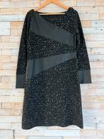 Elsewhere prachtige jurk met lederlook zwart/wit, maat L, Maat 38/40 (M), Zwart, Nieuw, Ophalen of Verzenden