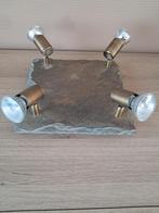 Lucide plafond en wandspot met natuursteen, Overige materialen, Gebruikt, Ophalen of Verzenden, Led