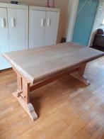 Massief houten eetkamertafel voor ca, 6 pers., Gebruikt, Rustiek   Landelijk, Vijf personen of meer, 150 tot 200 cm