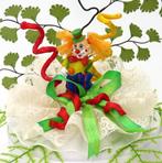 Mooie clown die op een mooie kant staat., Hobby en Vrije tijd, Ophalen of Verzenden, Nieuw, Versiering, Geboorte of Huwelijk