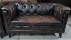 Chesterfield 3+2 bankstel geleefd + BEZORGING GRATIS, Huis en Inrichting, Banken | Bankstellen, Gebruikt, ., Chesterfield, 75 tot 100 cm