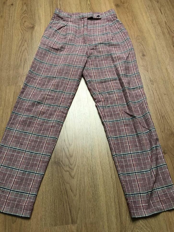 Compagnia italiana rood zwart geruite broek s, Kleding | Dames, Broeken en Pantalons, Zo goed als nieuw, Maat 36 (S), Rood, Lang