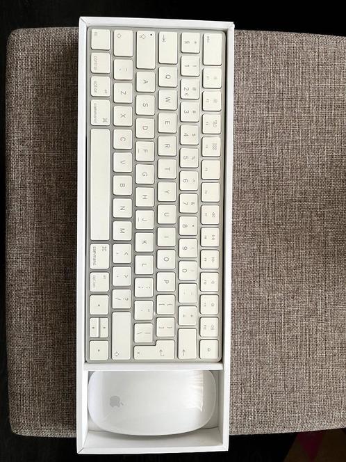 Apple Magic Keyboard + Magic Mouse 2, Computers en Software, Toetsenborden, Zo goed als nieuw, Qwerty, Draadloos, Toetsenbord en muis-set