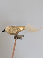 Oud vintage kerst vogeltje vogel van glas, Geslacht onbekend