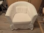 Gratis nette fauteuil Ikea met witte hoes, Ophalen, Gebruikt, 75 tot 100 cm, Stof