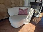 ‼️WOOOD fauteuil Stone‼️ links bouclé crème gebruikt karwei, Ophalen, Gebruikt