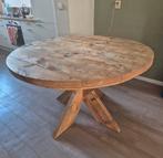 Ronde Steigerhouten Eettafel - 130cm, Huis en Inrichting, Tafels | Eettafels, Ophalen, Gebruikt, Rond, Landelijk, robuust