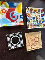 Glazen Presentatie Schalen/Borden - Set van 4, Huis en Inrichting, Woonaccessoires | Schalen en Manden, Ophalen of Verzenden