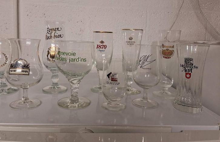 diverse bierglazen, Verzamelen, Glas en Borrelglaasjes, Zo goed als nieuw, Bierglas, Ophalen of Verzenden