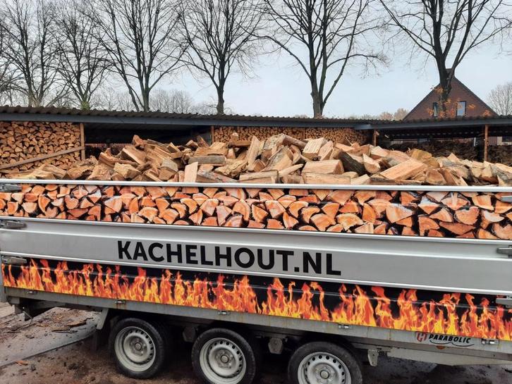 1e klas Gekloofd Eiken Stammenhout, Kachelhout, Haardhout, Tuin en Terras, Haardhout, Blokken, Eikenhout, 6 m³ of meer, Ophalen