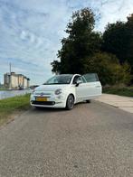 Fiat 500 Twinair Turbo 80pk 2015 Wit - panoramadak, Auto's, Fiat, Voorwielaandrijving, Leder en Stof, Origineel Nederlands, Handgeschakeld