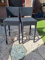 Weerbestendige barkrukken rotan, Tuin en Terras, Tuinsets en Loungesets, Ophalen, Zo goed als nieuw
