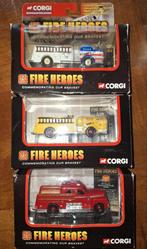3x corgi Fire heroes, Ophalen of Verzenden, Zo goed als nieuw, Bus of Vrachtwagen