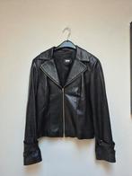 Bruphils kalfsleren jasje 40 zwart, Kleding | Dames, Verzenden, Zo goed als nieuw, Maat 38/40 (M), Zwart