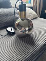 Zilveren Glazen Hanglamp - Moderne Stijl, Huis en Inrichting, Lampen | Hanglampen, Ophalen of Verzenden, Zo goed als nieuw, Glas