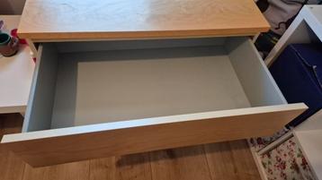 Ikea Malm ladekast - 3 lades - eiken - afbeelding 2