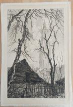 Grafiek  Toon de Jong, OLV Toren in Amersfoort, Ophalen of Verzenden