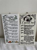 3 Spreukentegels voor € 5,00, Huis en Inrichting, Woonaccessoires | Tekstborden en Spreuken, Ophalen of Verzenden, Zo goed als nieuw