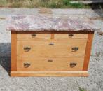 ladekast met marmeren blad, Huis en Inrichting, Kasten | Ladekasten, Ophalen, Gebruikt, Vintage, 50 tot 100 cm