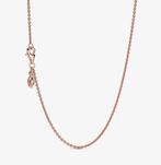 Pandora Classic Cable Chain Ketting 580413 Rosékleurig 90 cm, Verstelbaar, Nieuw, Ophalen of Verzenden, Goud