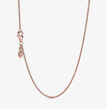 Pandora Classic Cable Chain Ketting 580413 Rosékleurig 90 cm beschikbaar voor biedingen