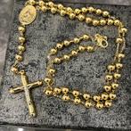 14 karaats gouden rozenkrans ketting dik model nieuw, Sieraden, Tassen en Uiterlijk, Kettingen, Ophalen of Verzenden, Zo goed als nieuw