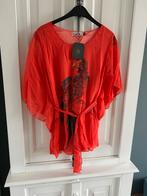 Flamingo top - t-shirt L XL - nieuw - dames rood oranje mooi, Maat 46/48 (XL) of groter, Nieuw, Ophalen of Verzenden, Korte mouw