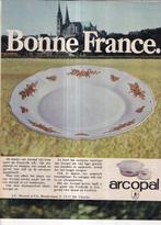 Retro reclame 1980 Arcopal Utrecht Bonne France servies, Verzamelen, Retro, Overige typen, Ophalen of Verzenden